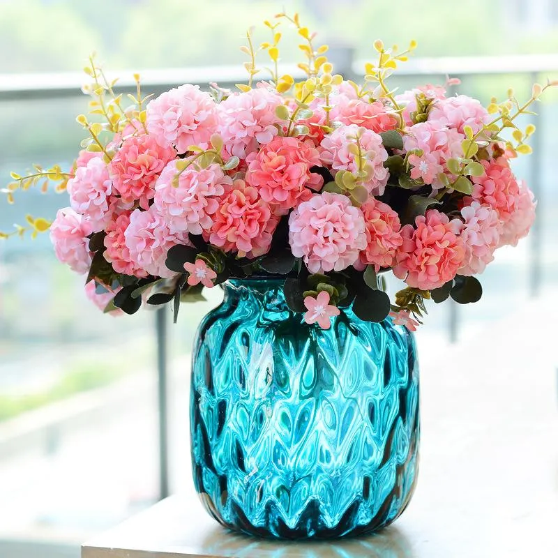 10 Head Artificial Ball Chrysanthemum Silk Flower