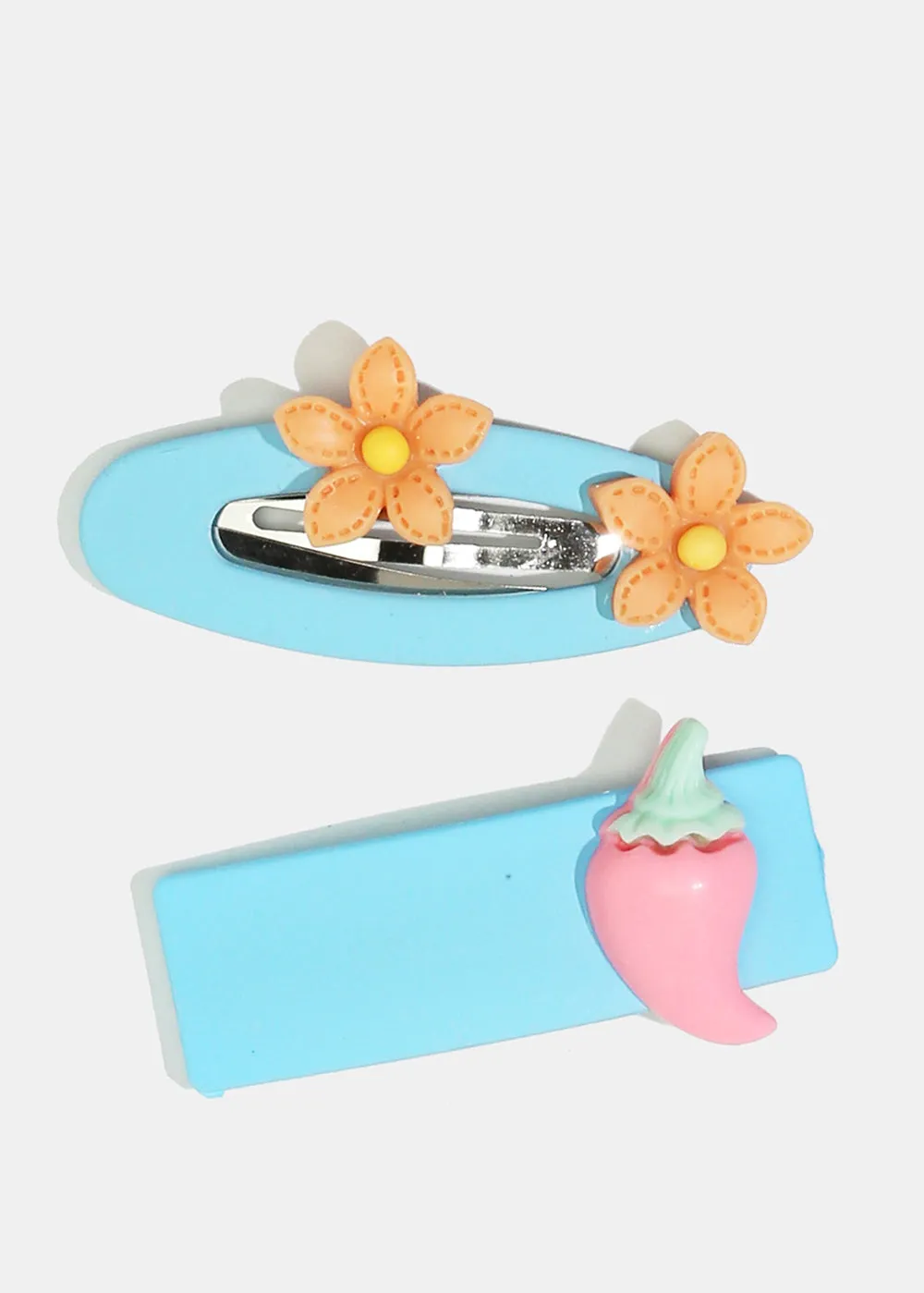 2-Piece Flower & Fruit Hairpins