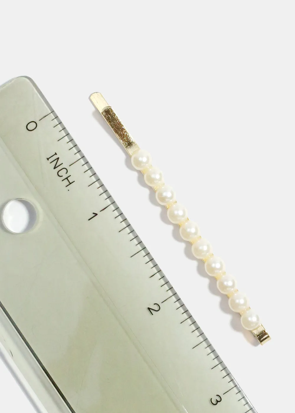 3-Piece Pearl-Studded Hair Pins