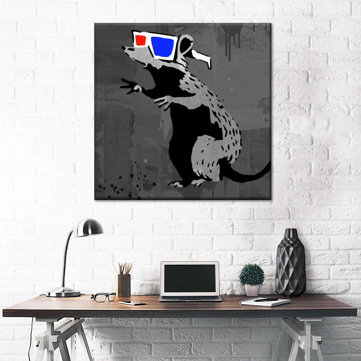 3D Rat Wall Art