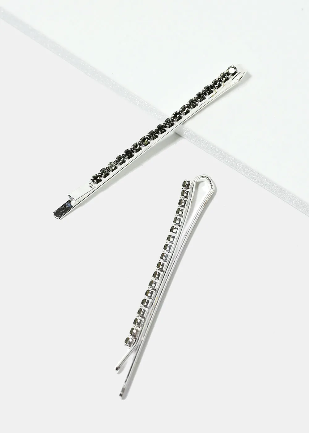 4-Piece Rhinestone-Studded Hair Pins