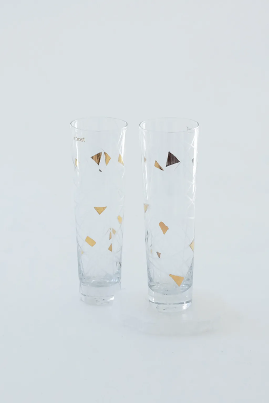 Abstract Geometric Champagne Flute