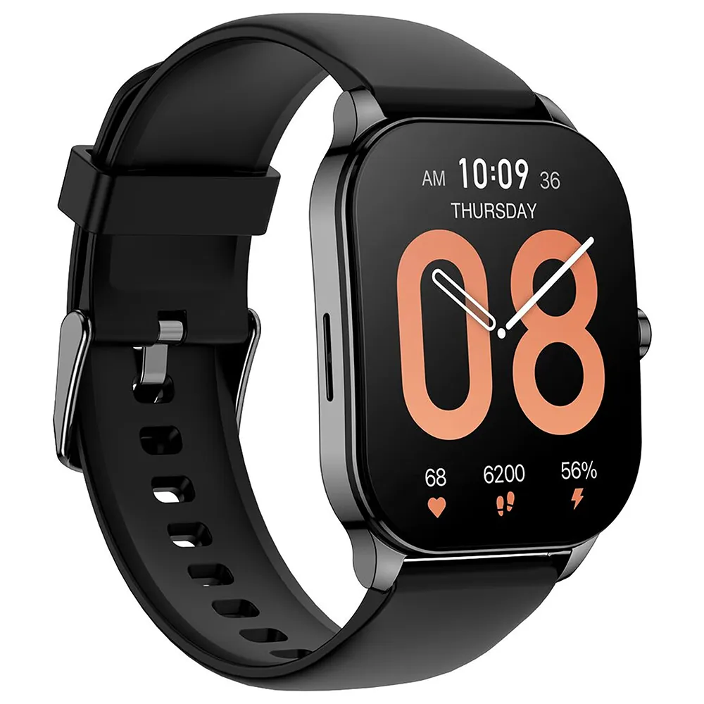 Amazfit Pop 3S Smart Watch (49mm) Black Case With Black Silicone Strap