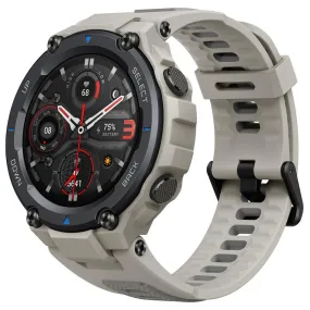 Amazfit T-Rex Pro Smart Watch - 48mm, GPS, Polycarbonate Case, Desert Gray Silicone Rubber Strap