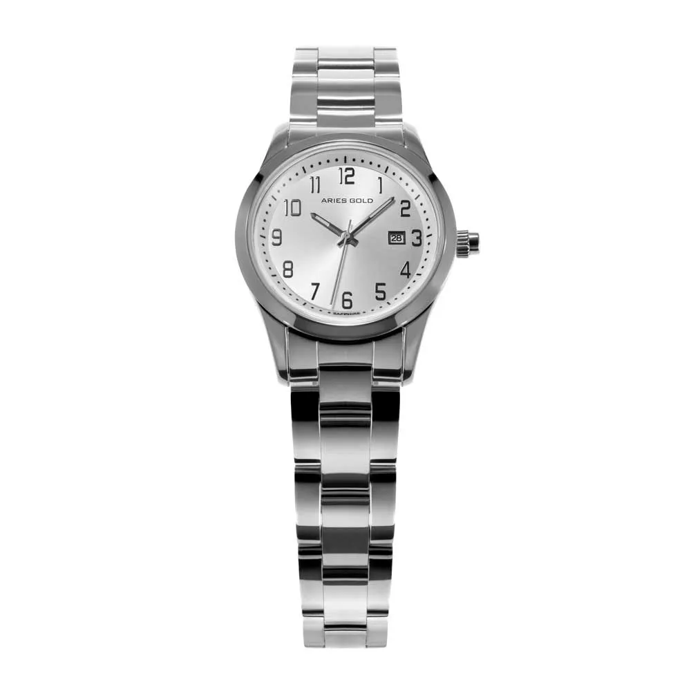 ARIES GOLD URBAN CLASSIC SILVER STAINLESS STEEL L 120 S-NUM WOMEN'S WATCH