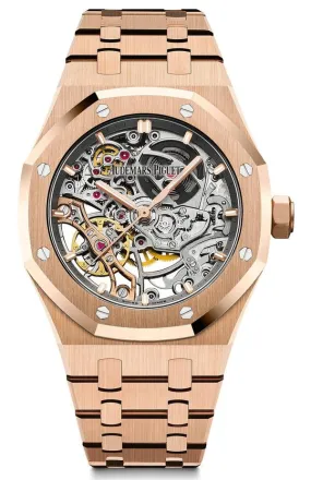 Audemars Piguet Royal Oak - 37mm Skeleton Rose Gold - Double Balance Wheel Openworked -PreOwned (Ref# 15467OR.OO.1256OR.01)