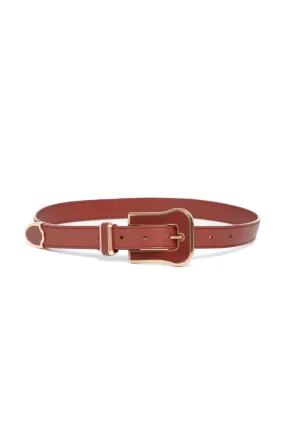 Austine Belt in Cognac Leather