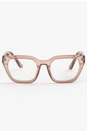 Ava Beige Transparent Reading Glasses