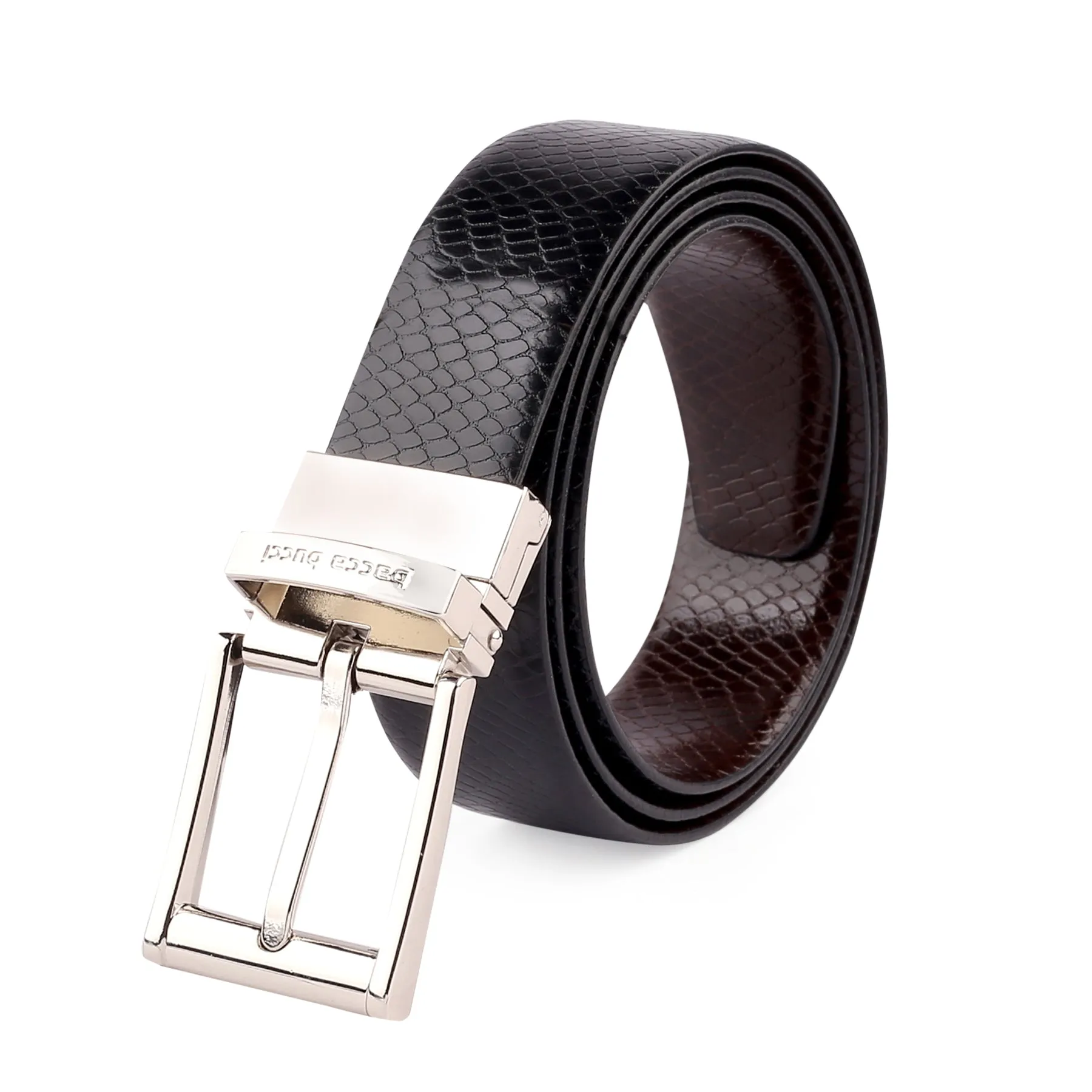 Bacca Bucci Auto reversible dress belt with Genuine Leather