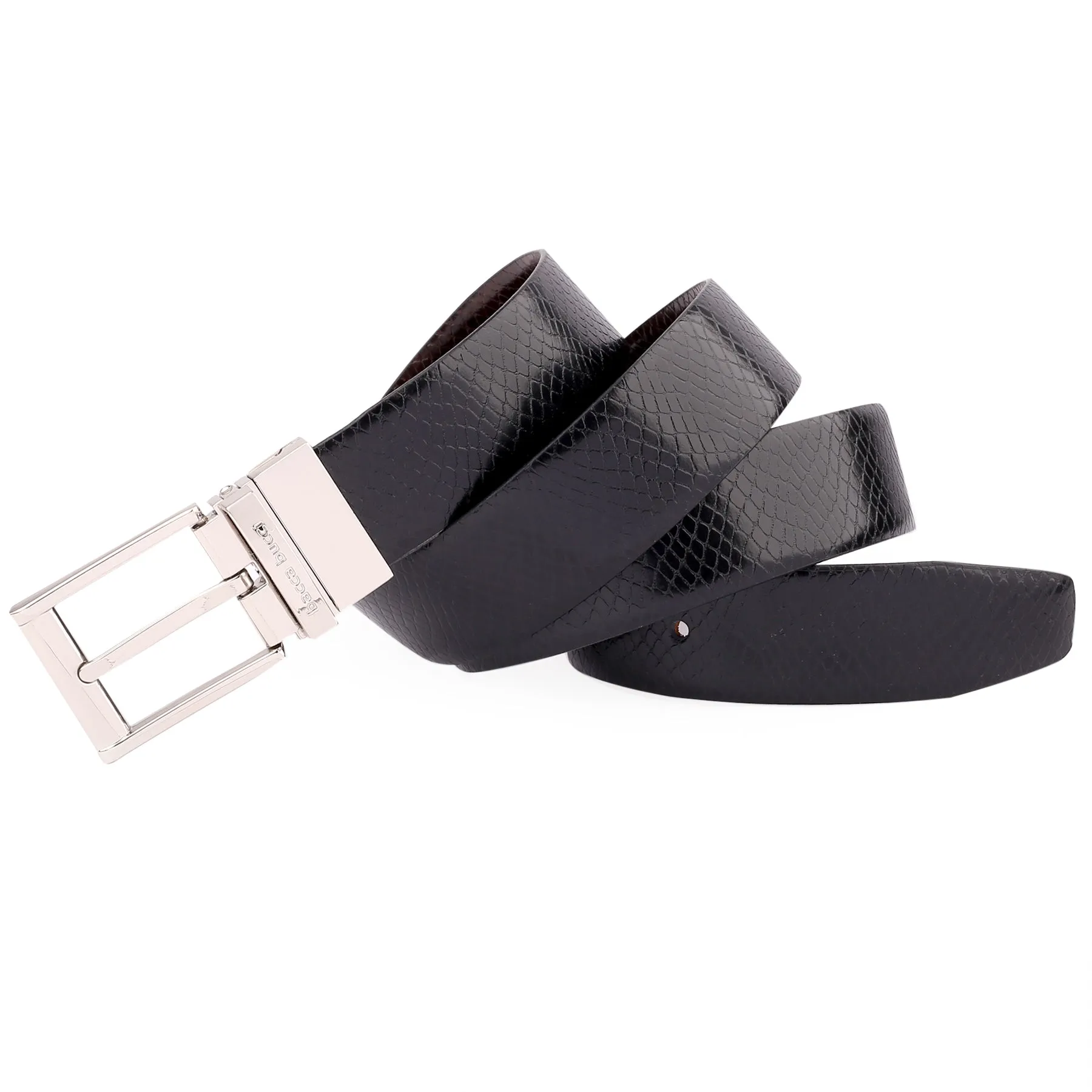 Bacca Bucci Auto reversible dress belt with Genuine Leather