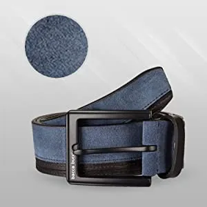 Bacca Bucci dress Belt full Leather & Suede Belt with nickle free Buckle