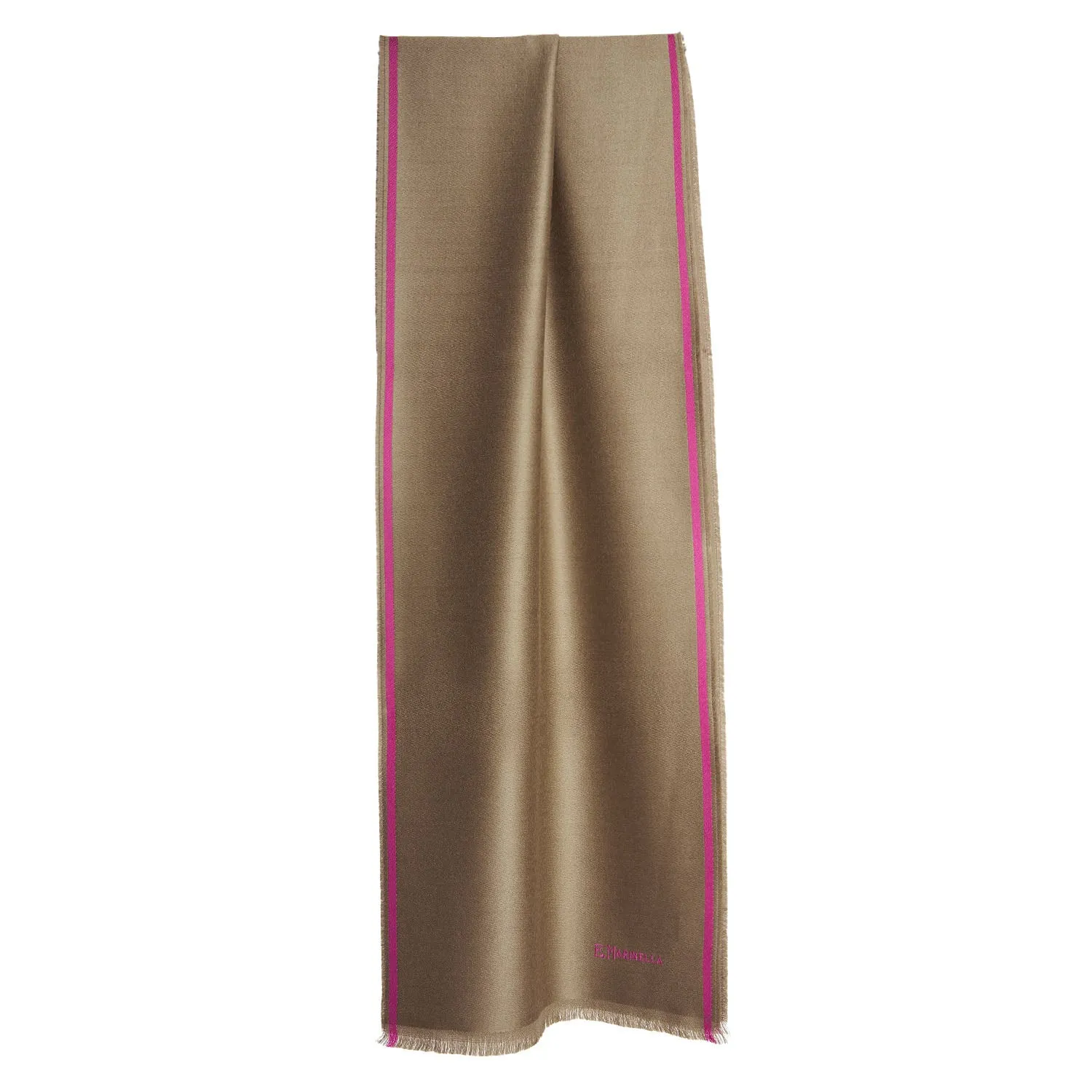 BEIGE SOLID COLOUR SCARF