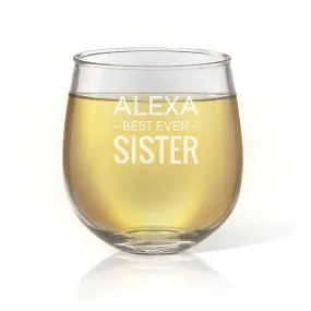 Best Ever Stemless Wine Glass