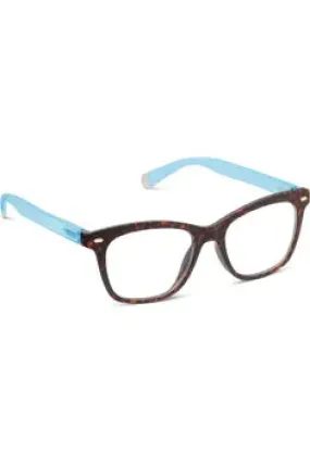 Blue Leopard Tortoise Blue Light Reading Glasses