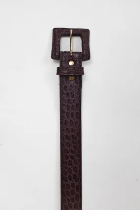 BURGUNDY VINTAGE XS S WAIST BELT