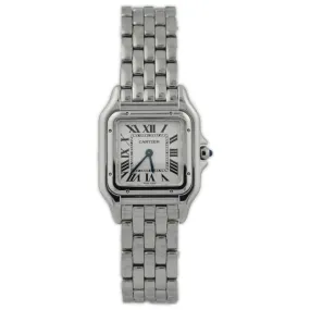 Cartier Ladies Panthère Stainless Steel Watch - 27mm x 37mm Silver Roman Dial - Reference #: WSPN0007