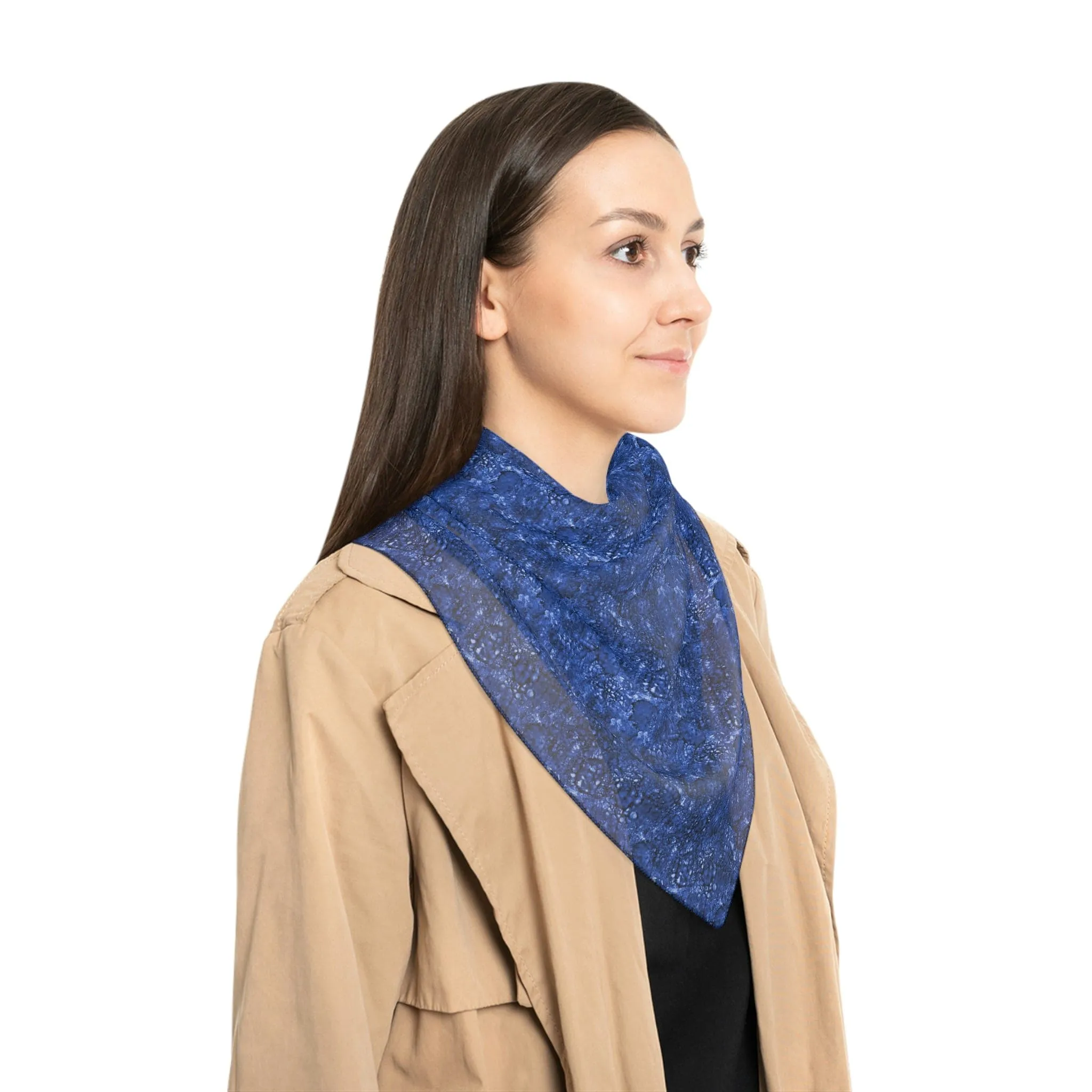 Chiffon Scarf - Sapphire Print