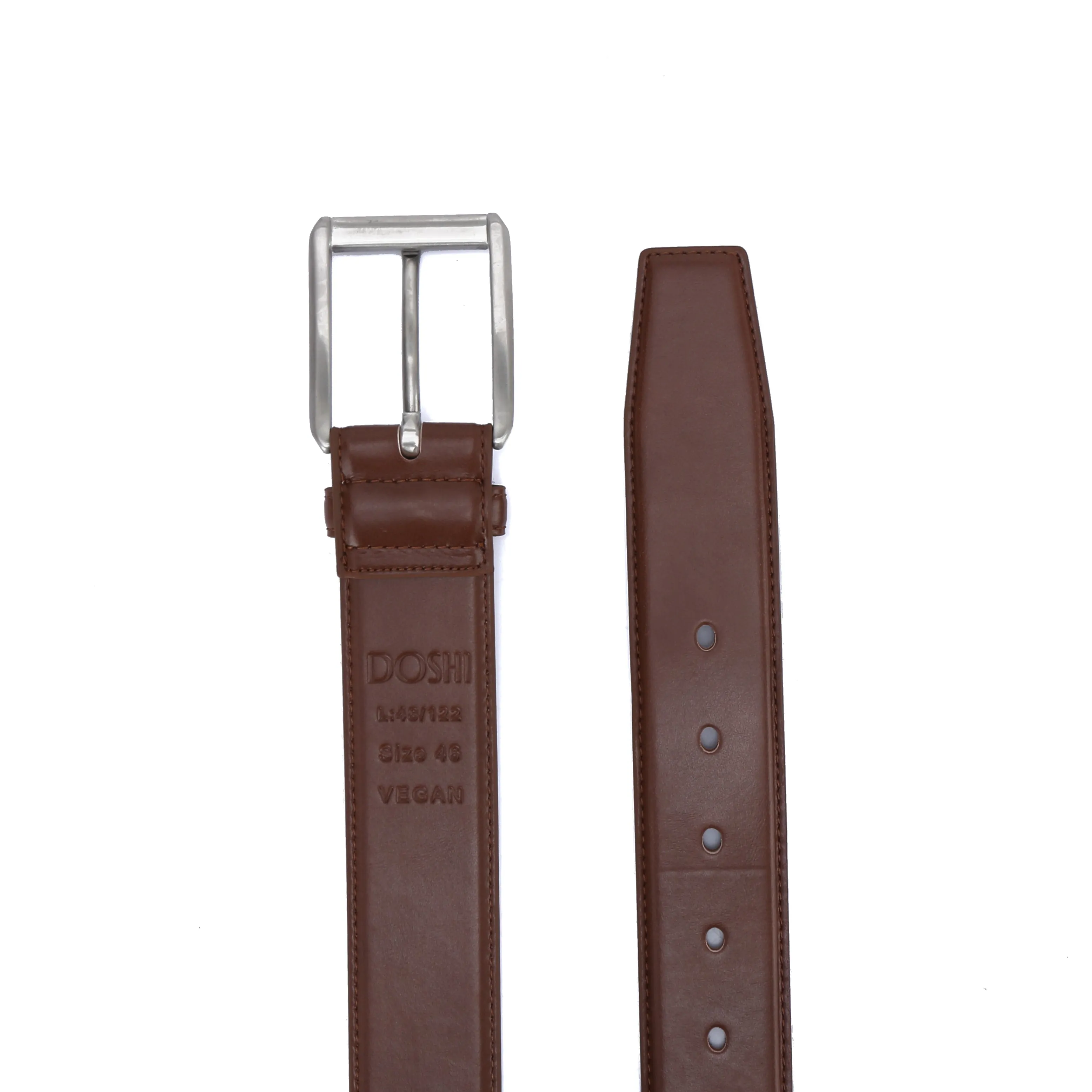 Classic Brushed Vegan Belt: Sizes: 46-60