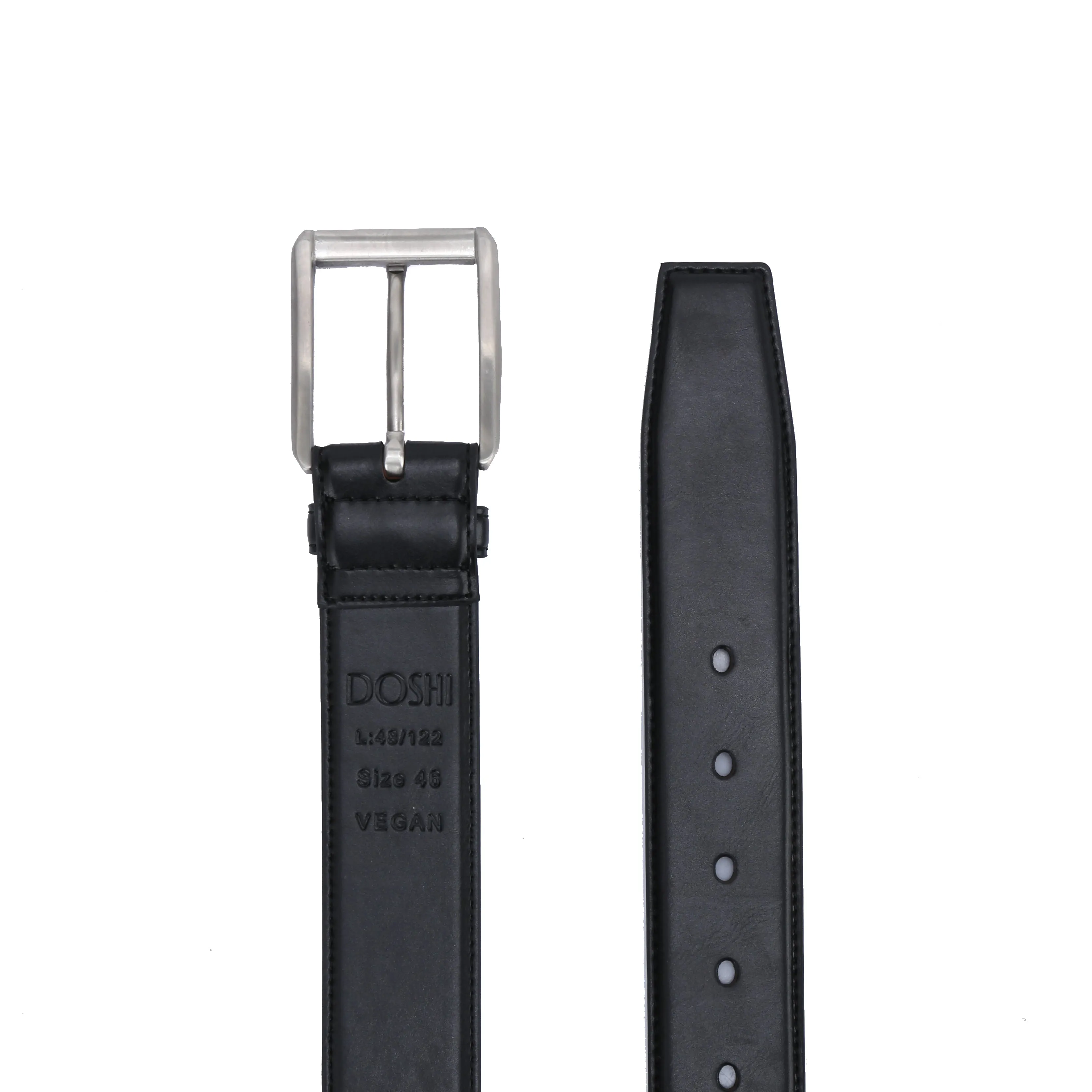 Classic Brushed Vegan Belt: Sizes: 46-60