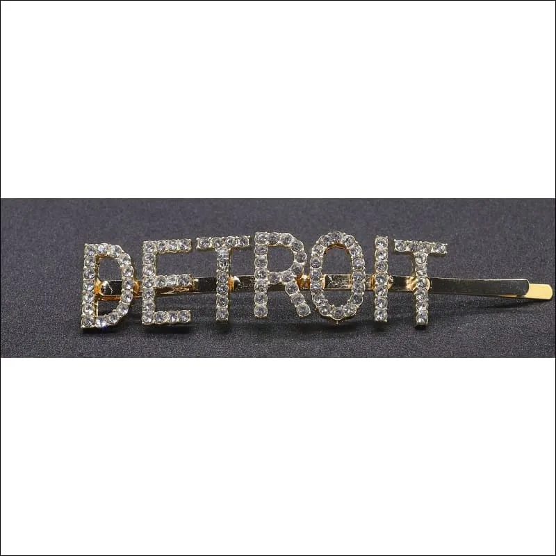 Detroit Rhinestone Hair Clip