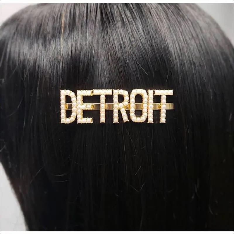 Detroit Rhinestone Hair Clip