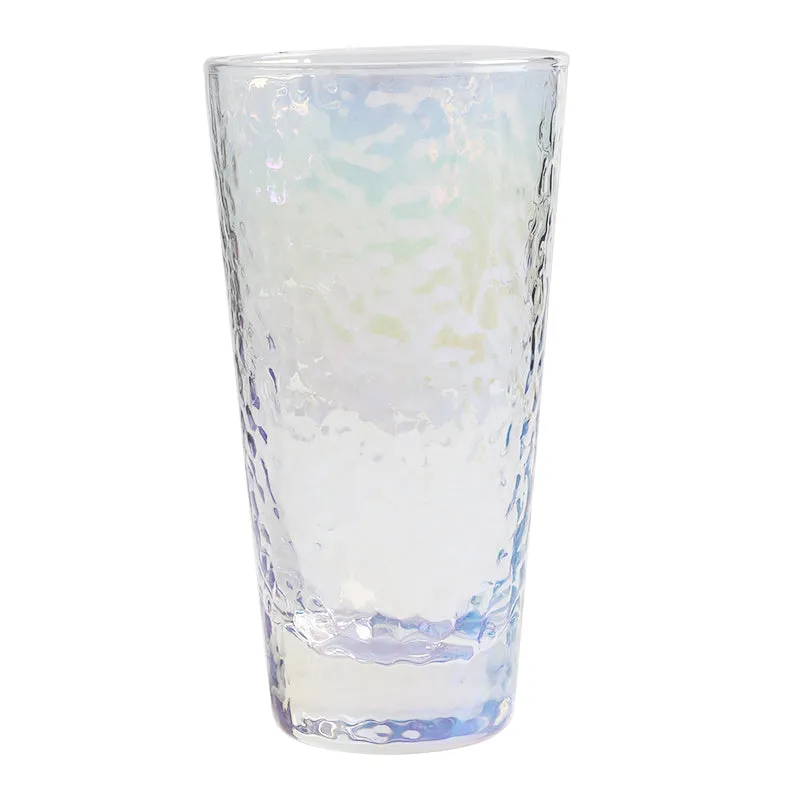 Dimpled Pearlescent Glass Tumbler - Set of 4