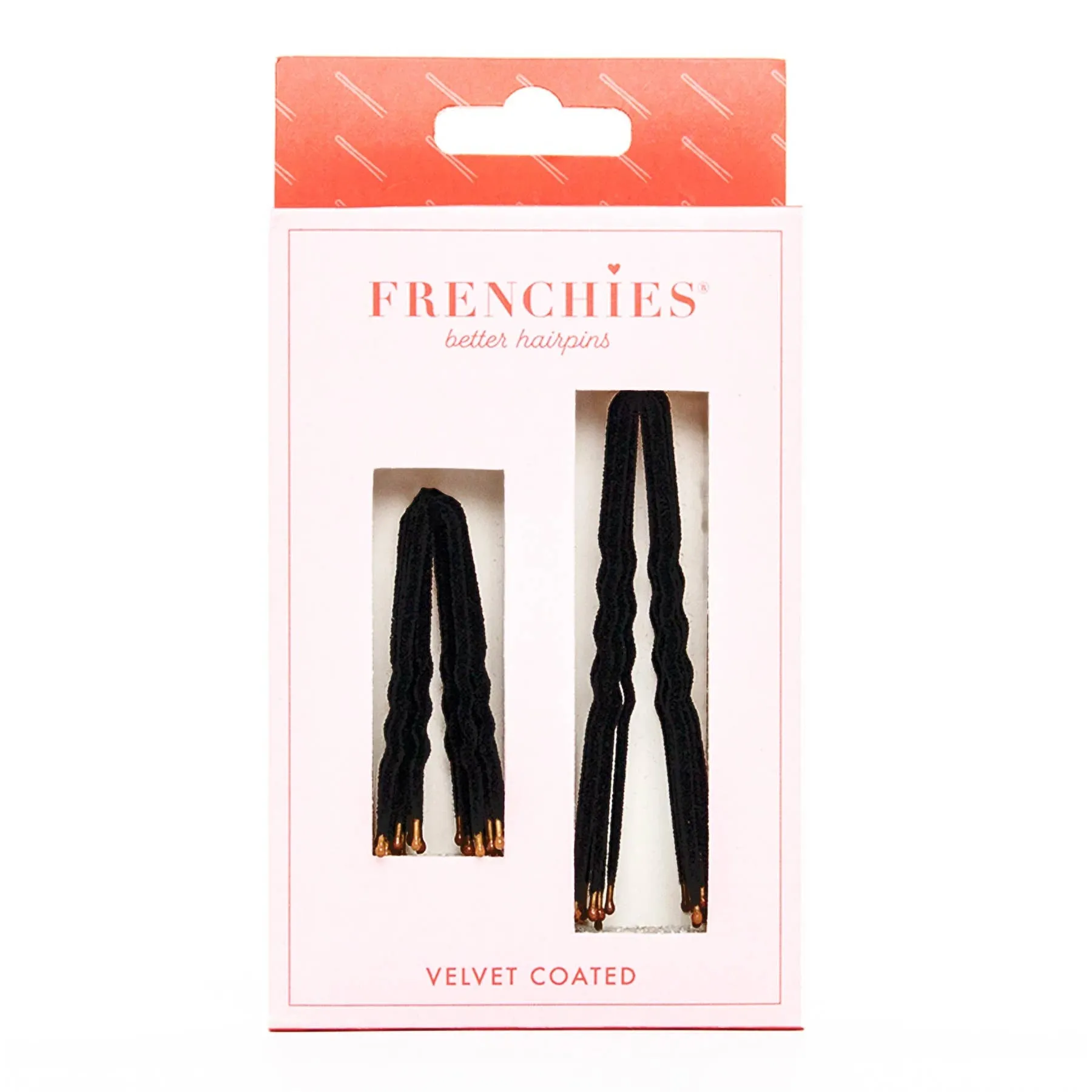 Frenchies Flocked Hairpins