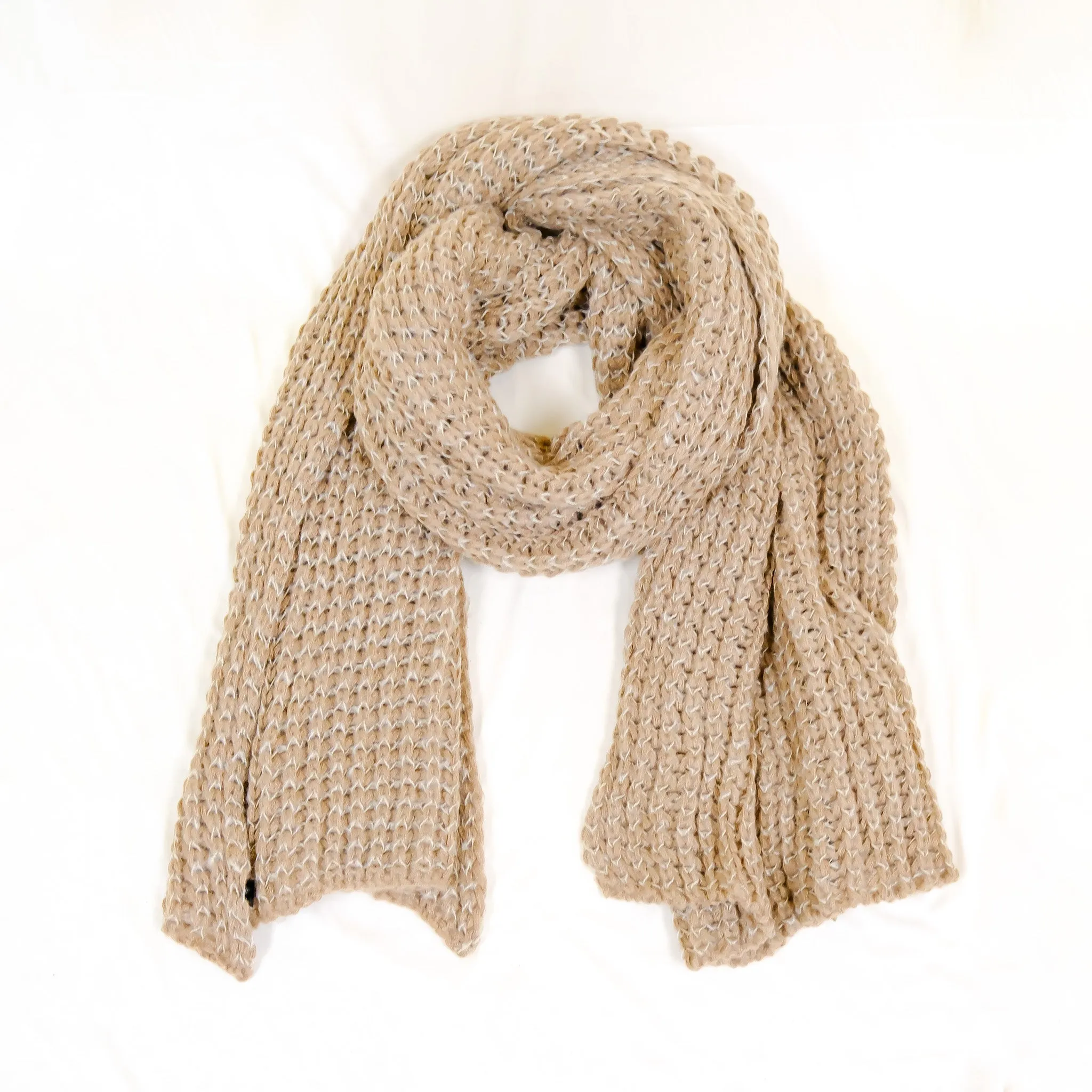 Hand Knitted Wool Blend Long Scarfs