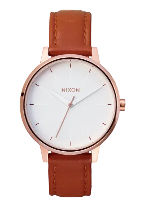 Kensington Leather - Rose Gold / White