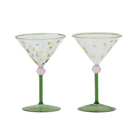 Lama Cocktail Glass⎮Green⎮Set of 2