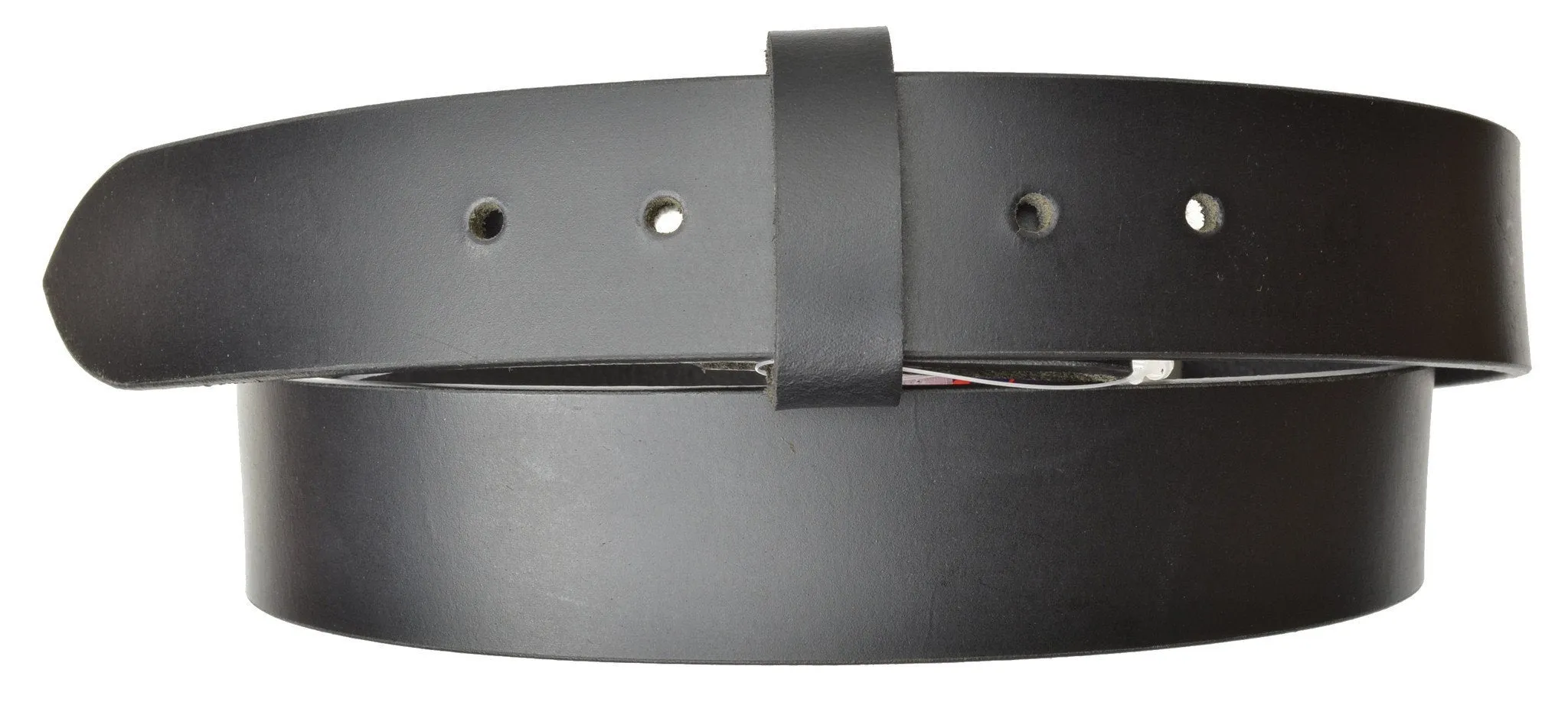 Leather Belt Removable Snap Buckle 1.5 inches wide