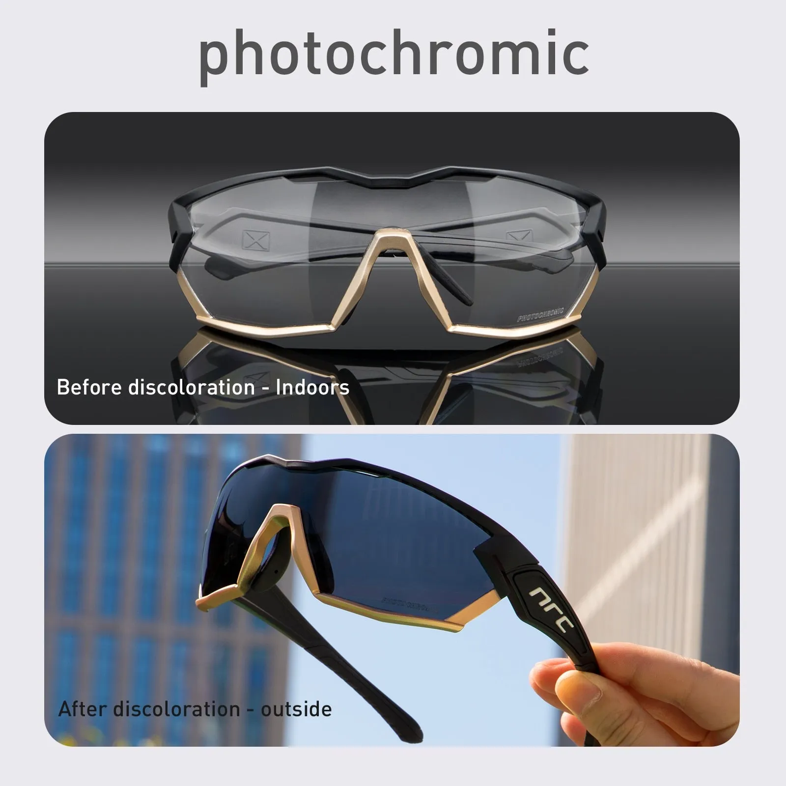 NRC P-Ride Photochromic Cycling Glasses