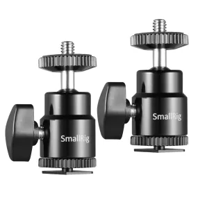 SmallRig 1/4" Camera Hot shoe Mount with Additional 1/4" Screw (2pcs Pack) 2059