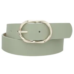 Twist Oval Buckle Belt